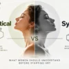 Bio identical vs synthetic hormone molecular structure comparison