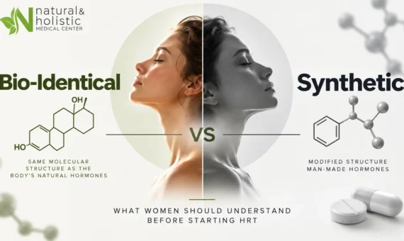 Bio identical vs synthetic hormone molecular structure comparison