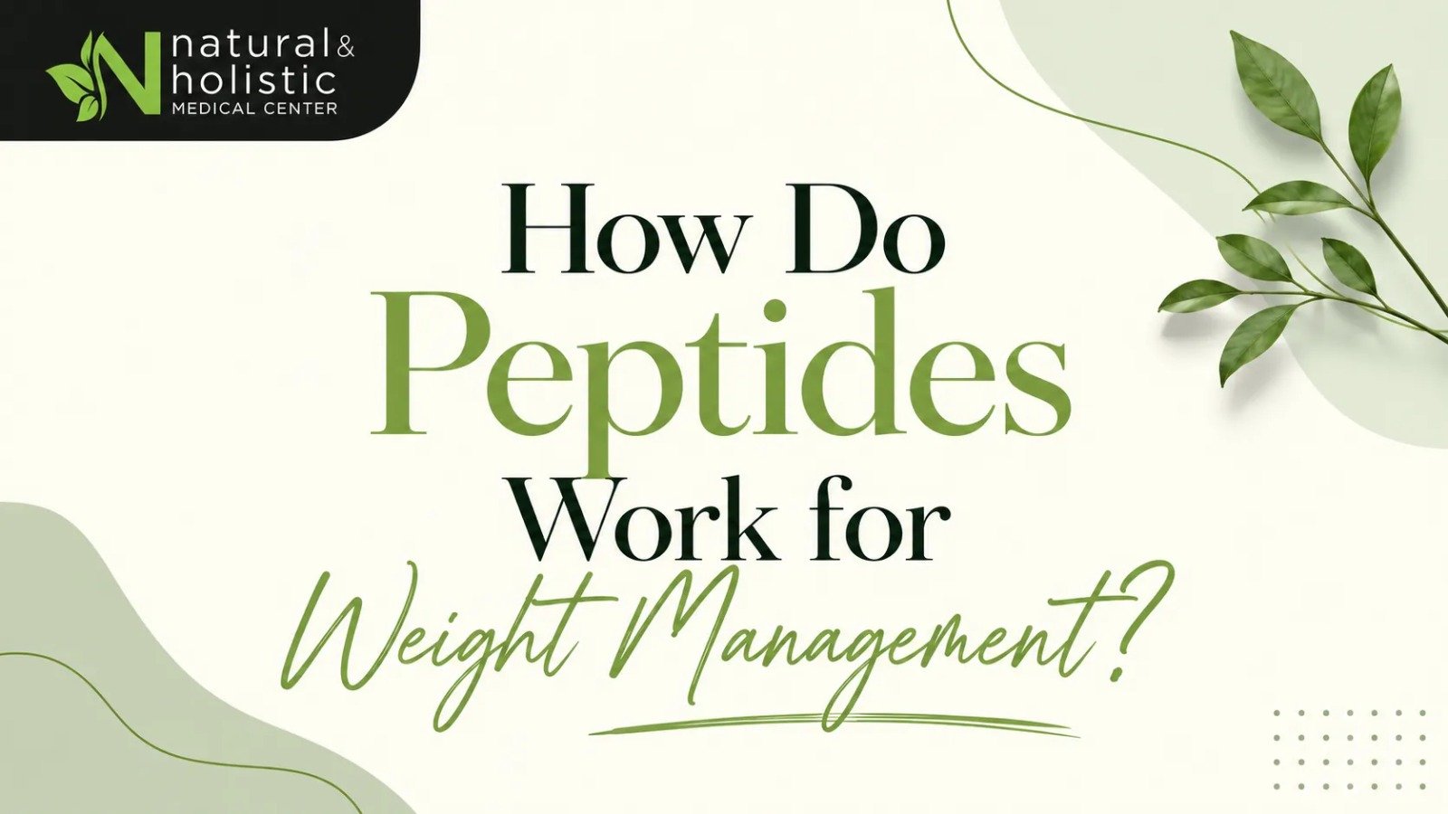 How Do Peptides Work for Weight Management Goals?